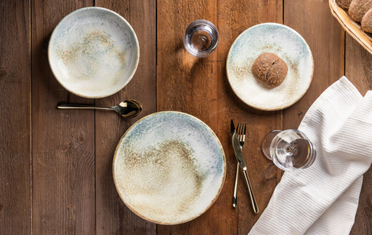 BALANCE TERRA GLOSSY Kpl. talerzy deserowych 21 cm 6 szt. Gerlach